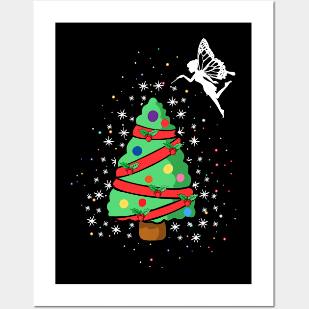 Christmas Tree Fairy Dust Wall Art by HBfunshirts